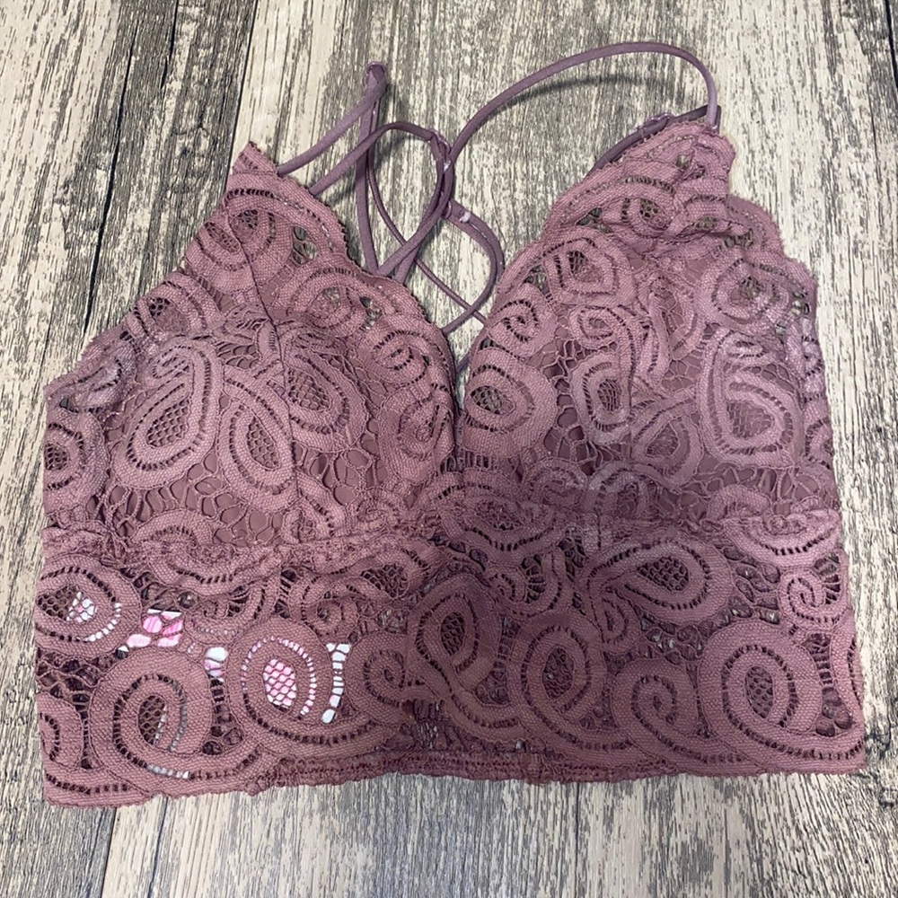 Mauve/Dusty Purple Lace Brallete from PINK